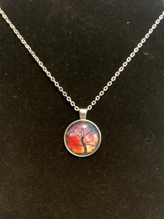 Colorful Tree of Life Necklace
